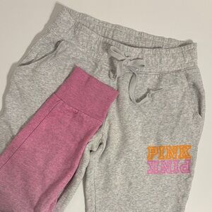 Gray and Pink Ombré Joggers